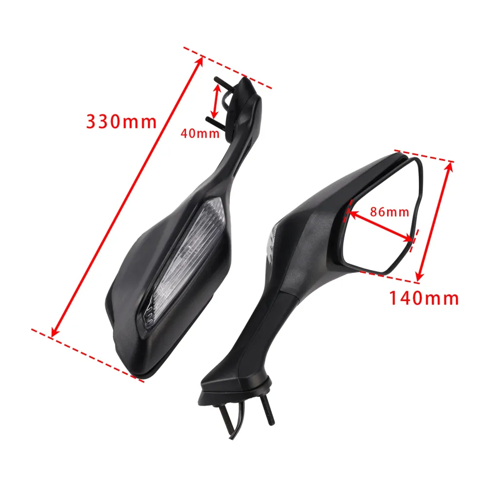 Rétroviseurs Honda CBR 1000 RR-R SP 2020-2025 88100-MKF-D40 88105-MKF-D40