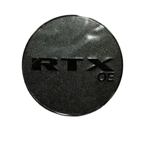 RTX 210K62OEGM - Center Cap Chrome RTXoe Black Gunmetal Background 210K62