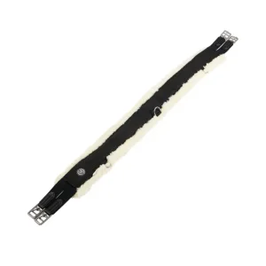 sangle de saut en nylon avec mouton synthétique Black 125 cm