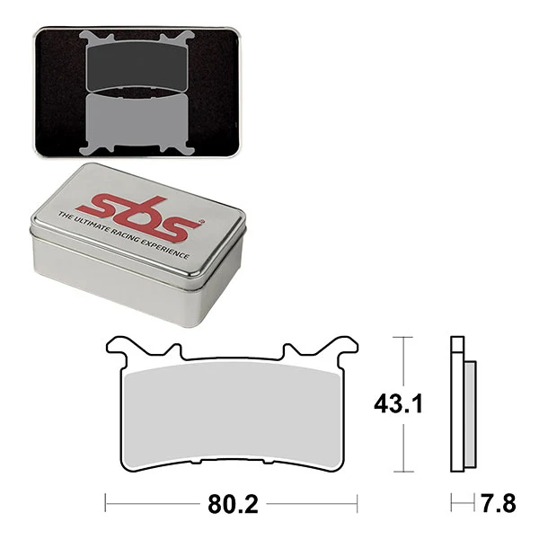 Plaquettes de frein SBS DS-1 DOUBLE FRITTAGE DYNAMIC RACING CONCEPT (6370985106)