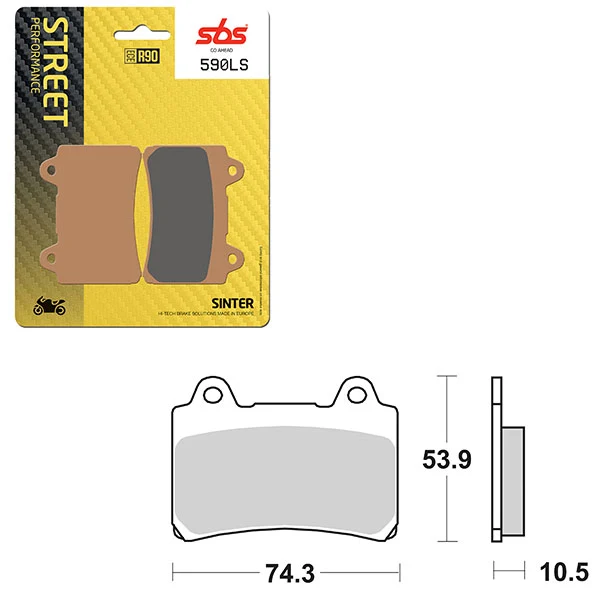 PLAQUETTES DE FREIN SBS PERFORMANCE LS FRITTÉES (6260590108)