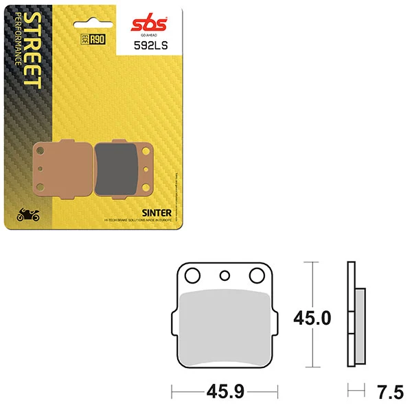 PLAQUETTES DE FREIN SBS PERFORMANCE LS FRITTÉES (6260592108)