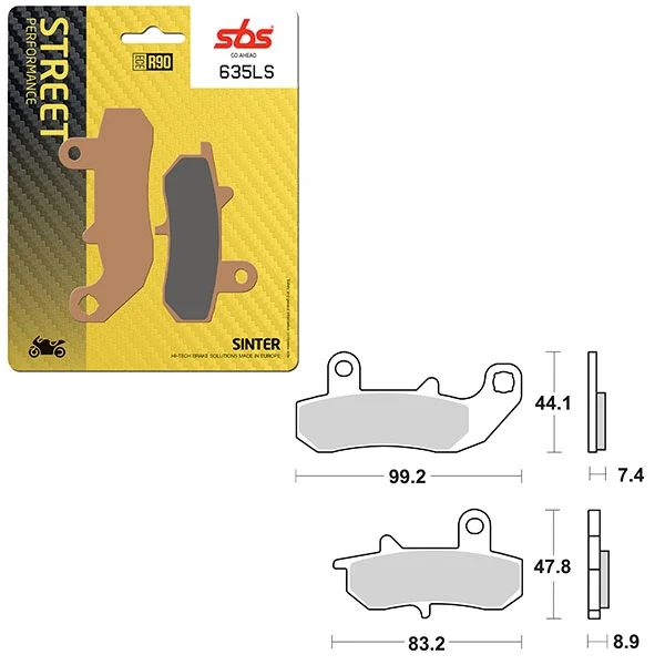 PLAQUETTES DE FREIN SBS PERFORMANCE LS FRITTÉES (6260635108)