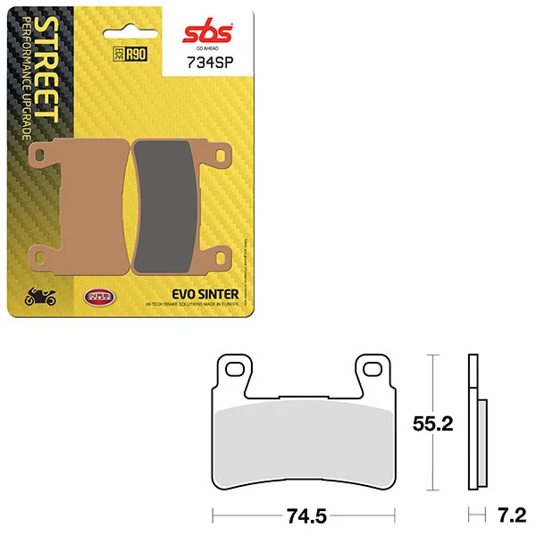 PLAQUETTES DE FREIN SINTER SBS SP EVO (6390734108)