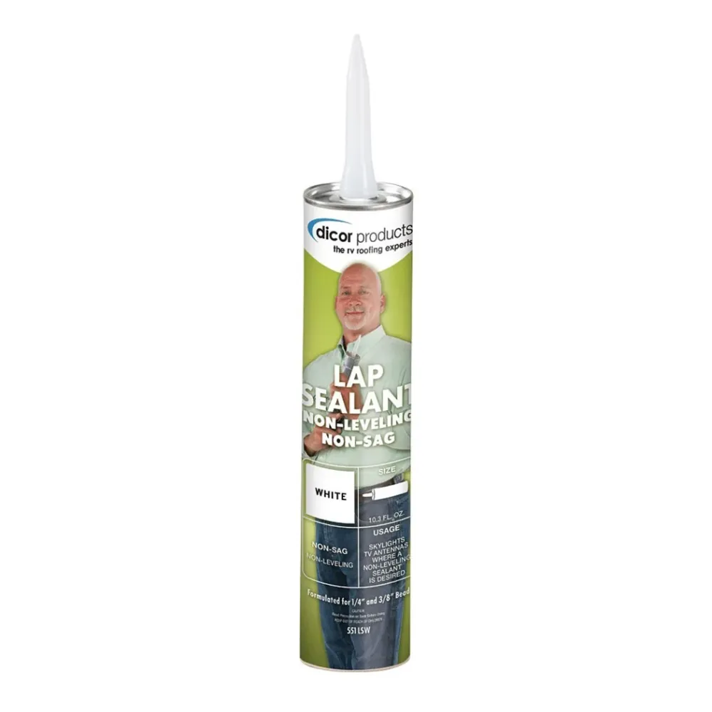 Scellant de Toit EPDM TPO Dicor Diflex II – Étanchéité Flexible pour Bords et Ventilations – Tube 10oz