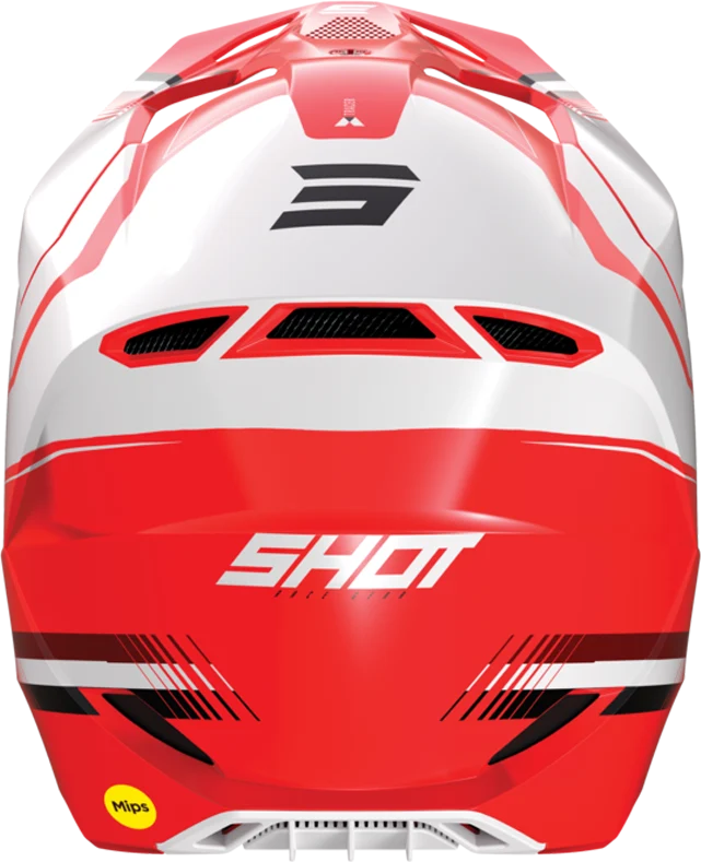 Casque SHOT Race Tracer rouge/blanc 2023