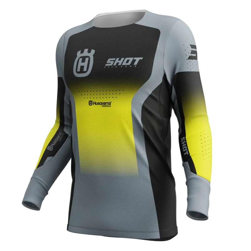 Maillot SHOT Aerolite HVA noir/gris 2025