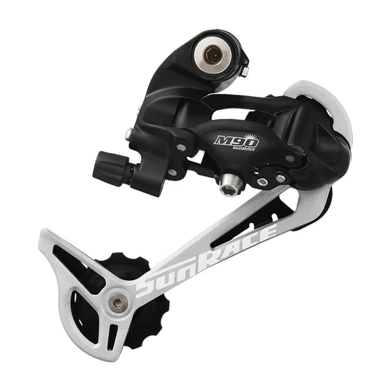 Dérailleur SUNRACE 9V Cage longue en aluminium 11-34 Noir/Argent