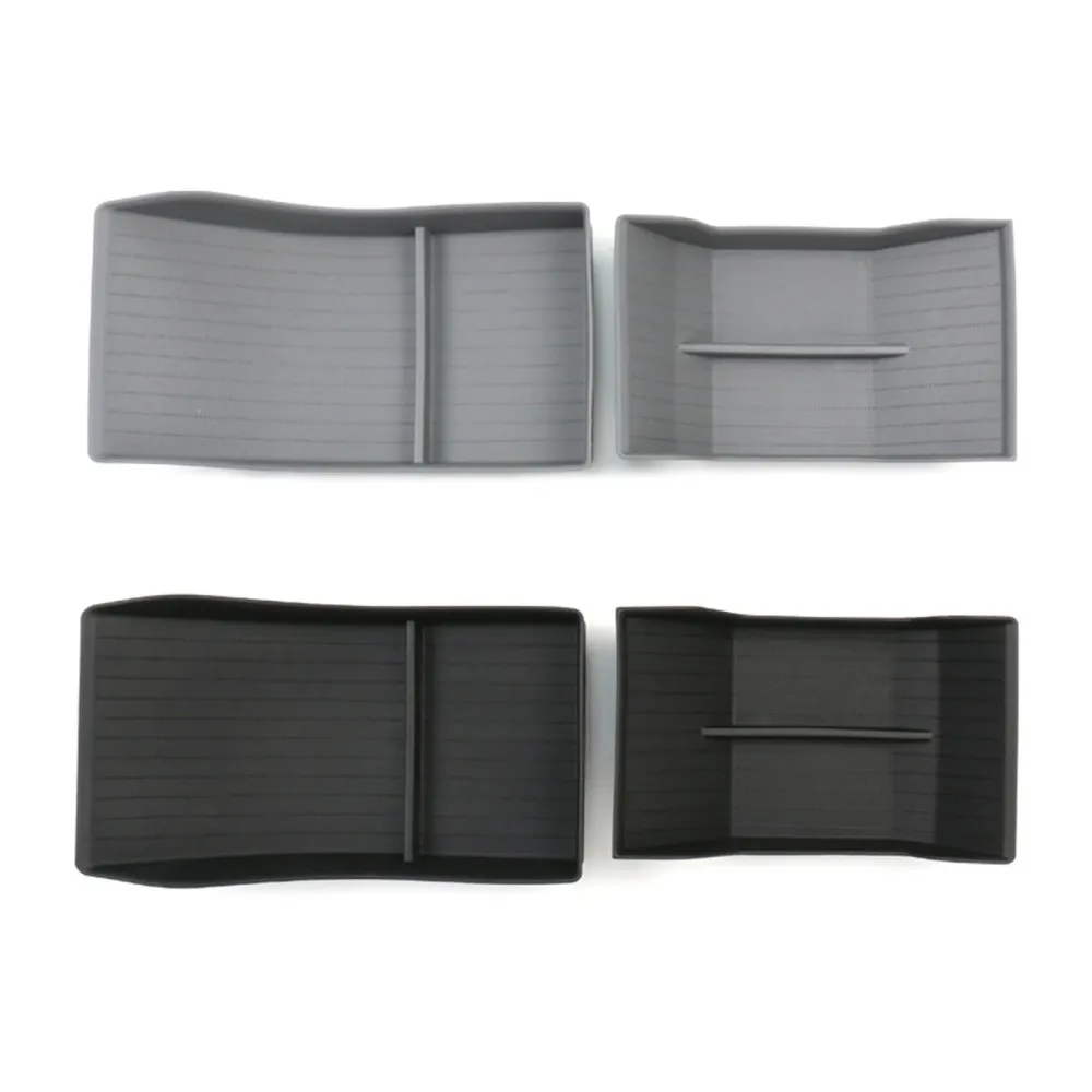 Tapis en caoutchouc de boîte de rangement de console centrale model 3/Y pour Tesla (2021-2023)