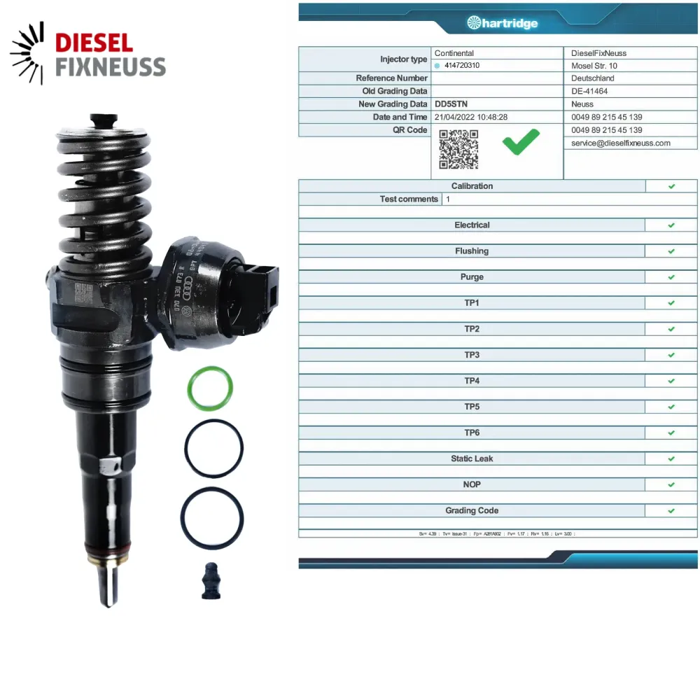 VW T5 2.5 TDI 96 kW 131 CV Buse de pompe BNZ 070130073R 0414720310