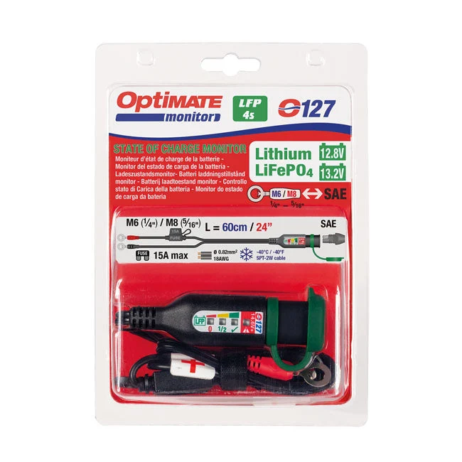 TecMate Optimate Monitor O-127 Cable Lithium