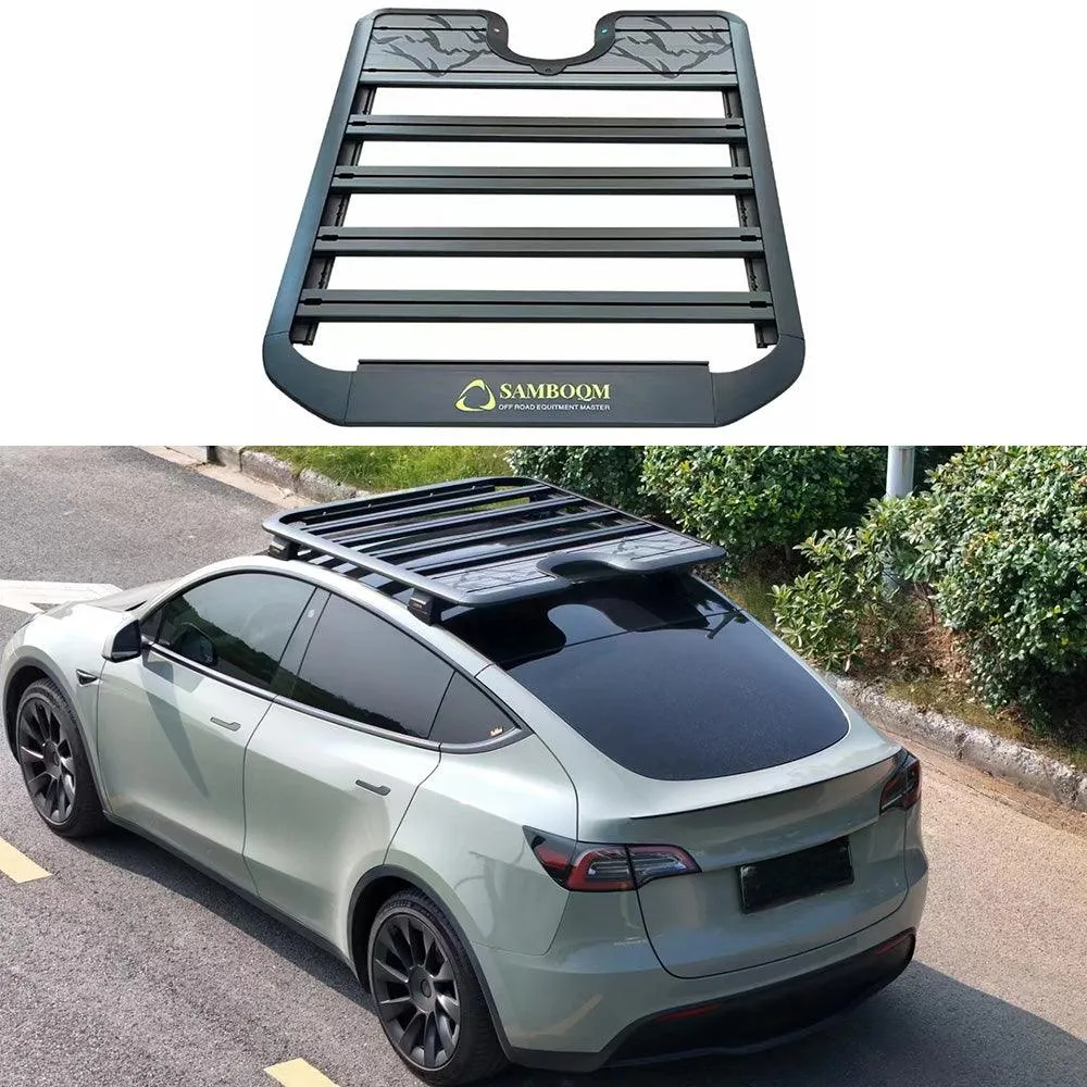 Tesla Model Plateforme de chargement pour galerie de toit Y 2021+-Porte-bagages de toit haut de gamme pour des besoins de...