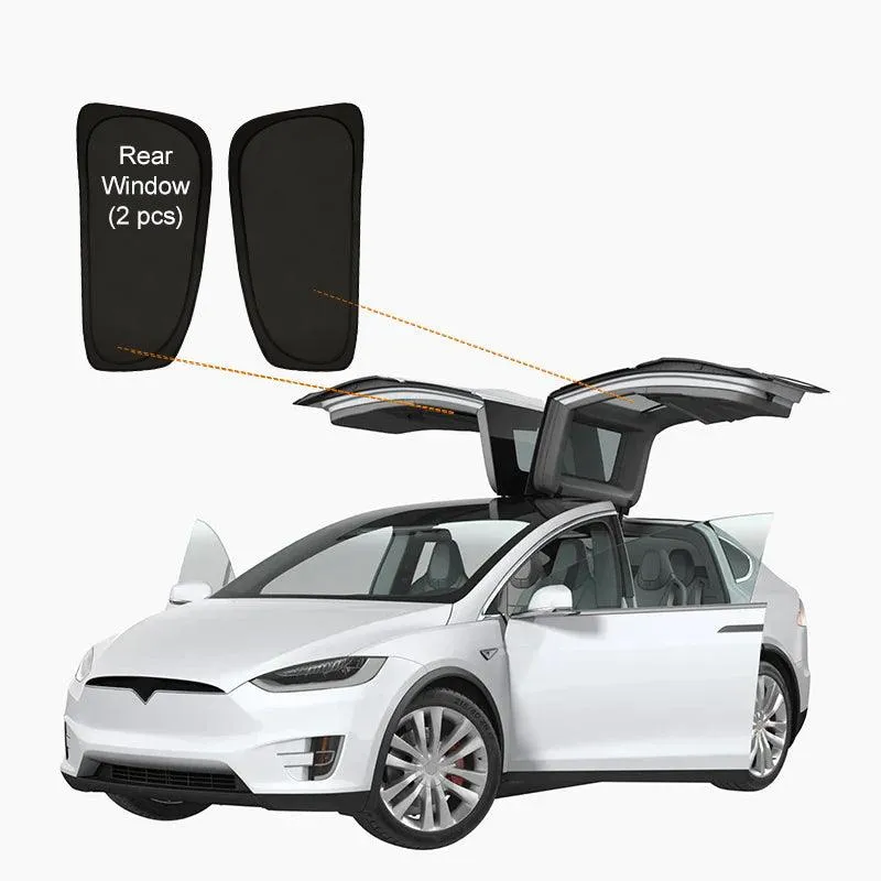 Tesla Model X(2015-2024) Confidentialité Et Isolation Thermique Pare-Soleil Rideaux Pare-Soleil Opaque pour Camping et Usa...