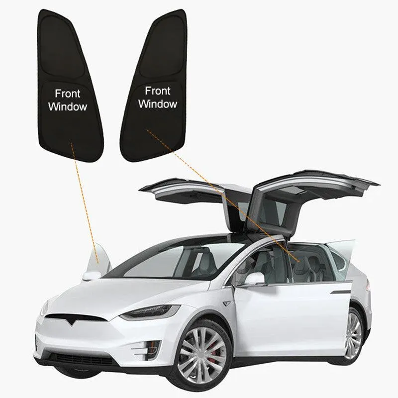 Tesla Model X(2015-2024) Confidentialité Et Isolation Thermique Pare-Soleil Rideaux Pare-Soleil Opaque pour Camping et Usa...