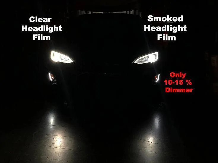 Tesla ModelFilm de protection des phares 3 & Y (1 paire)-Fumé (2017-2023)