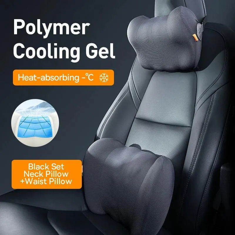 Tesla ModelS/X/3/Y 3D Memory Foam Respirant Appui-Tête Taille Oreiller Siège Support