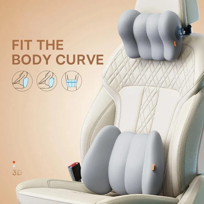 Tesla ModelS/X/3/Y 3D Memory Foam Respirant Appui-Tête Taille Oreiller Siège Support