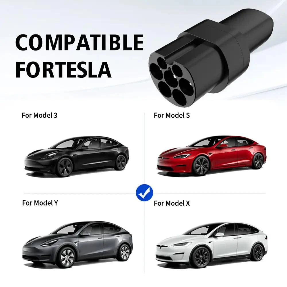 TeslaAdaptateur de charge de véhicule électrique (VE) de type 2 vers CA /NACS-Compatible avec Tesla et bornes de recharge...