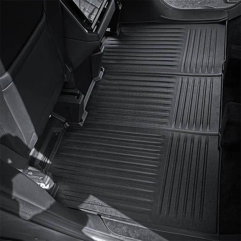TeslaTous les temps TPE intérieur Tapis de sol Cargo Liners Set pour Cybertruck