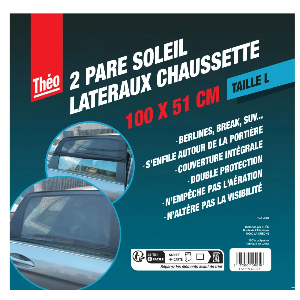 Pare Soleil Lateral Chaussette (Taille L et M) Théo