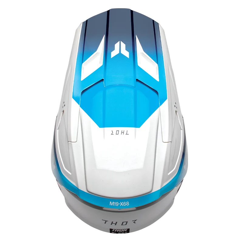 Casque enfants THOR Fleet Storm bleu/blanc 2025