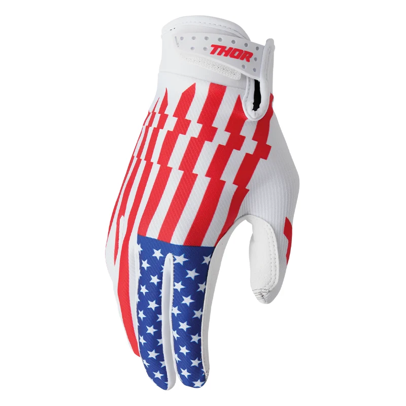 Gants THOR LAUNCHMODE blanc/rouge/bleu