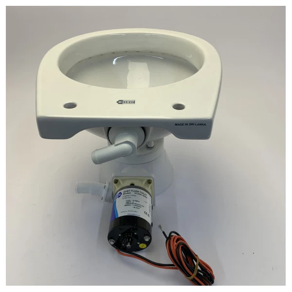 Toilettes électriques compactes Jabsco Quiet Flush 24V - 37245-3094