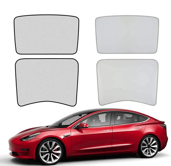 Toit en verre/Toit ouvrant Pare-Soleil pour Tesla Model 3(2021-2023) Accessoires Pare-Soleil Semi