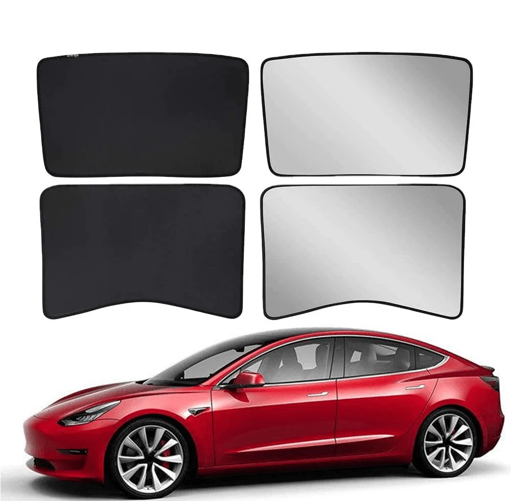 Toit en verre/Toit ouvrant Pare-Soleil pour Tesla Model 3(2021-2023) Accessoires Pare-Soleil Semi