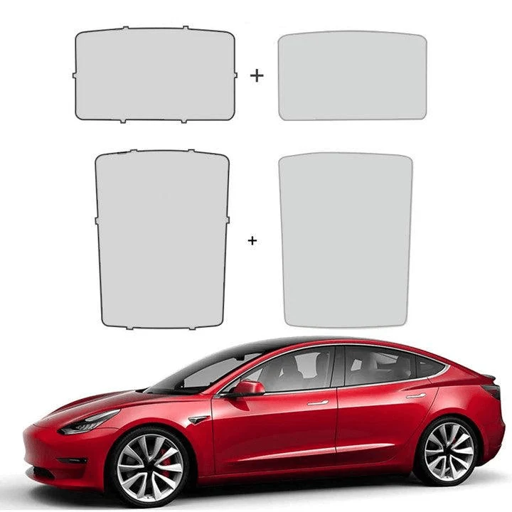 Toit en verre/Toit ouvrant Pare-Soleil pour Tesla Model 3(2021-2023) Accessoires Pare-Soleil Semi