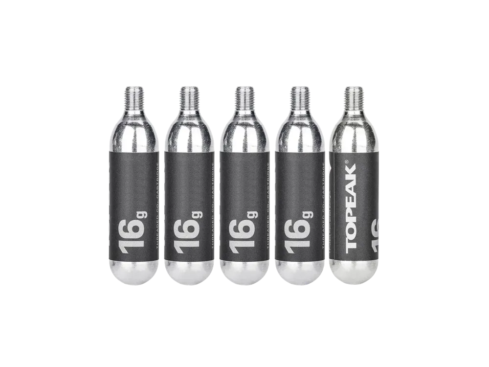 Topeak cartouche CO2 filetée 16g 5 pièces