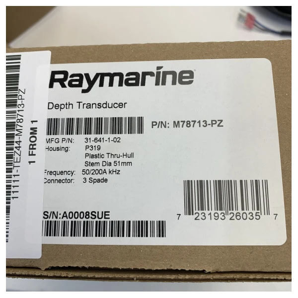 Transducteur de profondeur Tru-Hull P319 Raymarine M78713-PZ