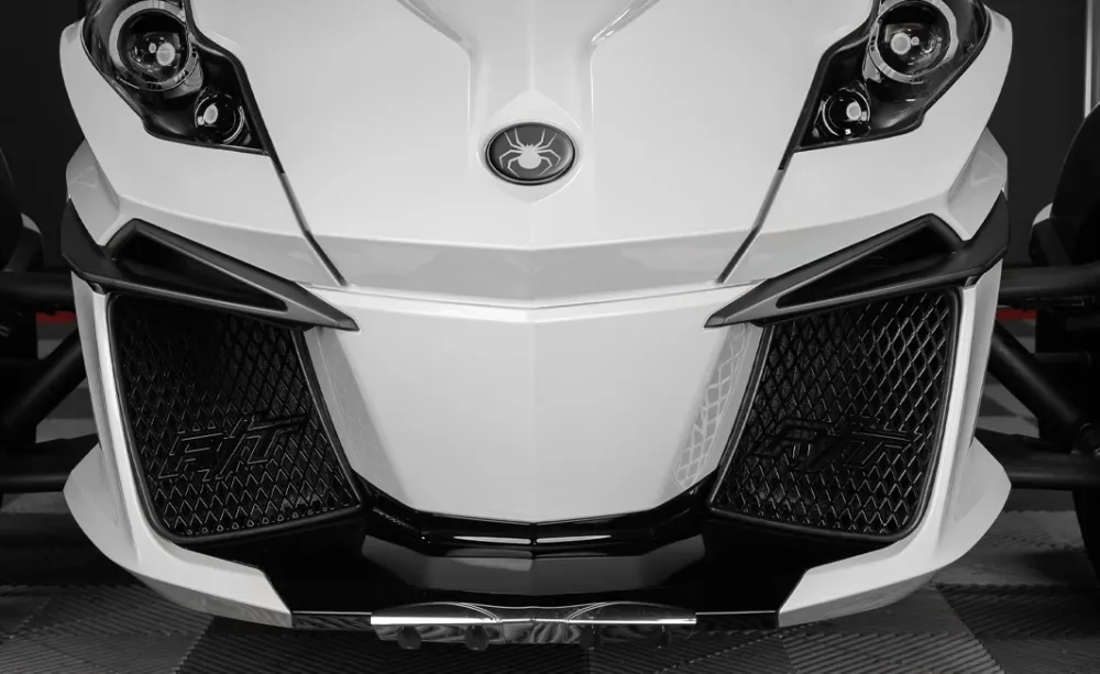 Grilles magnétiques avant pour Can-Am Spyder RT 2014 à 2019 + (lot de 2 grilles) Noir TricLED
