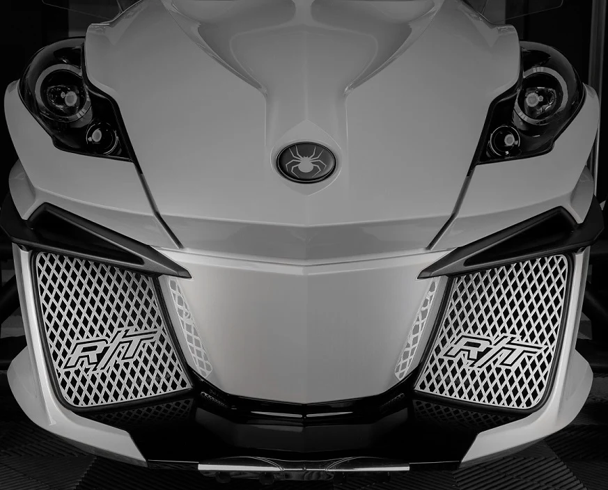 Grilles magnétiques avant pour Can-Am Spyder RT 2014 à 2019 + (lot de 2 grilles) Noir TricLED