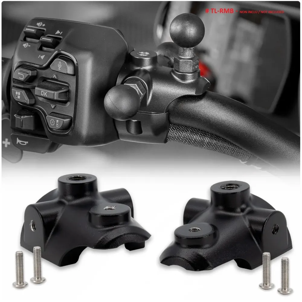 Pour Spyder F3 et RT 2024+ Supports d'accessoires pour guidon Top Cuff (Ensemble de 2) TricLED