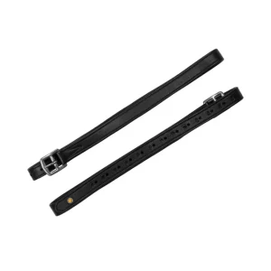 étrivières avec trous numérotés Black 155 cm