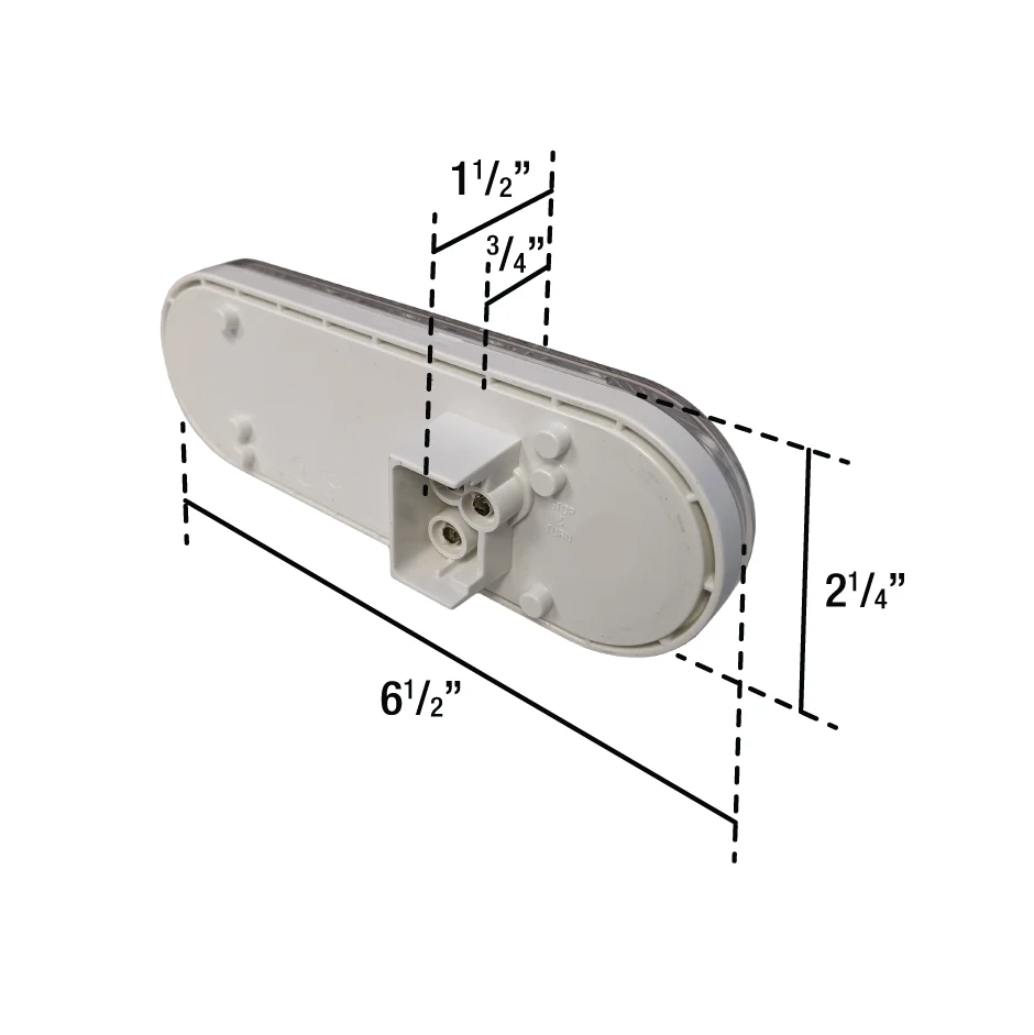 FEUX D'ARRET DEL OVAL CLAIRE - 10 DIODE Unibond