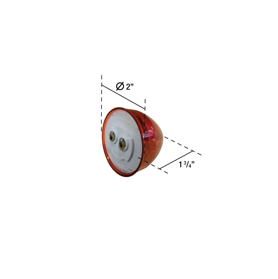 FEUX DE GABARIT BEEHIVE 2" DEL AMBRE - 6 DIODE Unibond
