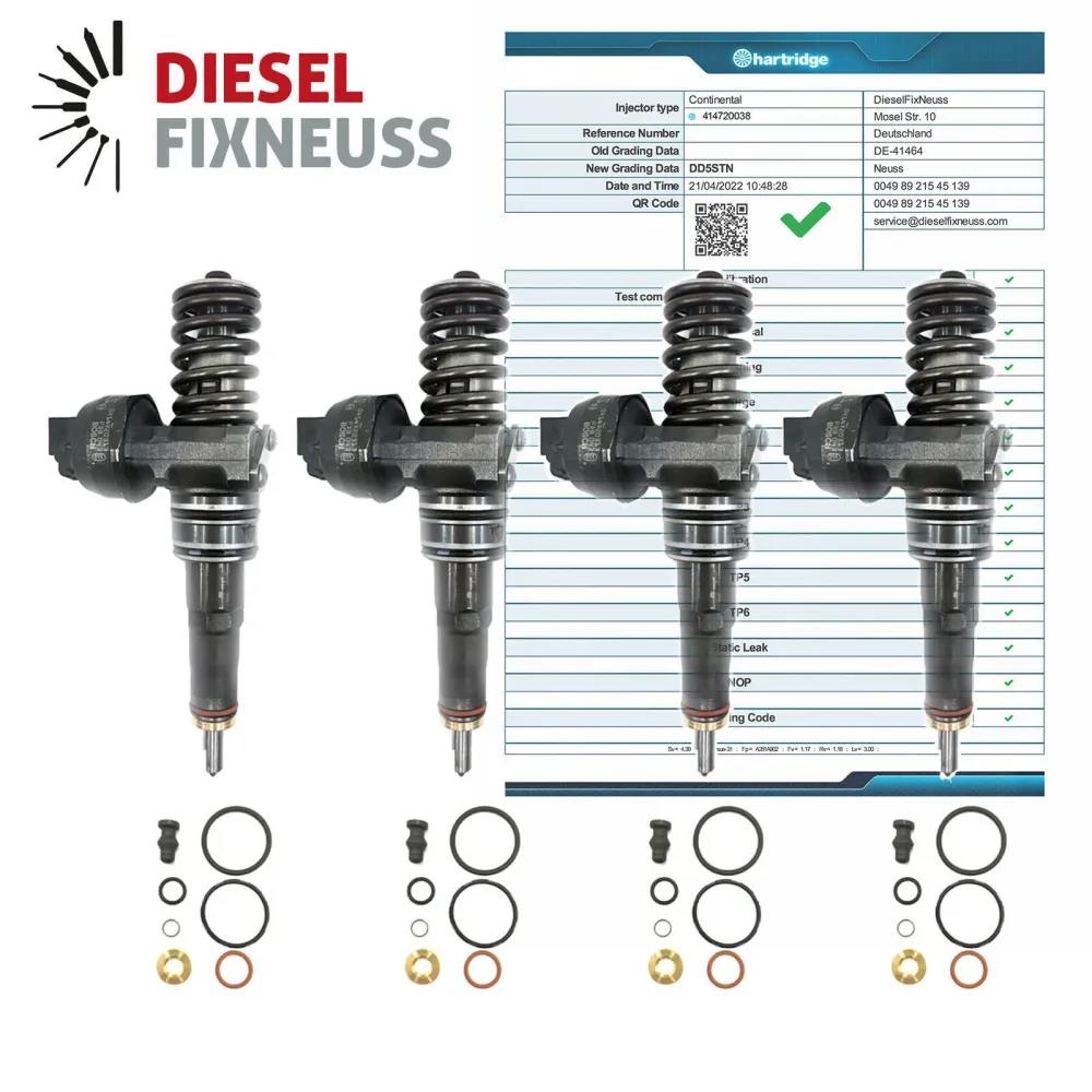 4x unité de buse de pompe d'injection Bosch 038130073AK VW Sharan 1.9TDi 0414720038