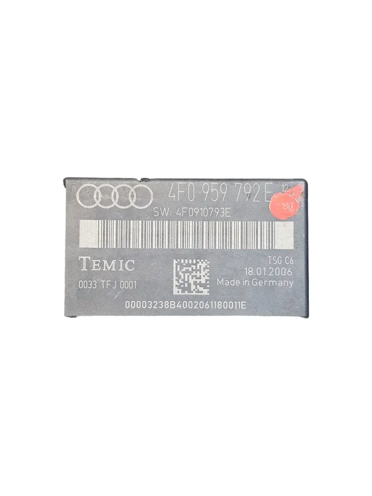 Unité de commande de porte d'entrée droite Audi A6 C6 COD: 4F0959792E (2004-2011)
