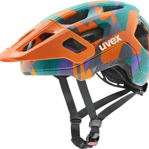 uvex React Jr. Casque enfant Papaye Camo Mat