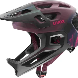 uvex React Jr. Casque intégral enfant Cranberry Mat