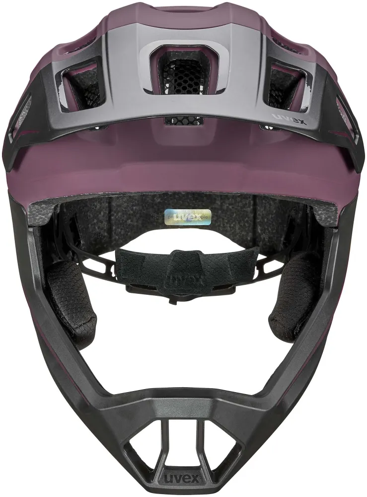 uvex React Jr. Casque intégral enfant Cranberry Mat