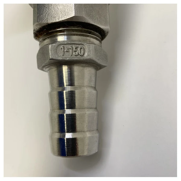 Vanne à bille marine en acier inoxydable de 1 pouce avec plaque de montage Tru-Hull blanche