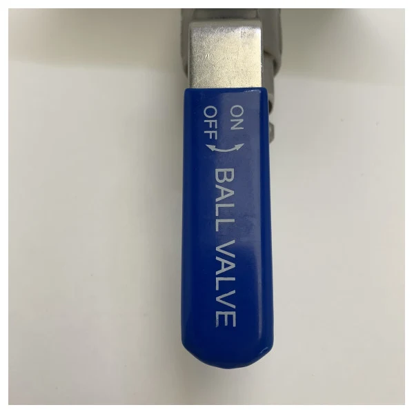 Vanne à bille marine en acier inoxydable de 1 pouce avec plaque de montage Tru-Hull blanche