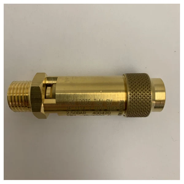 Vanne de sécurité en laiton Senga Marine set SA13/02.5 2.5 Bar 1/4 pouce