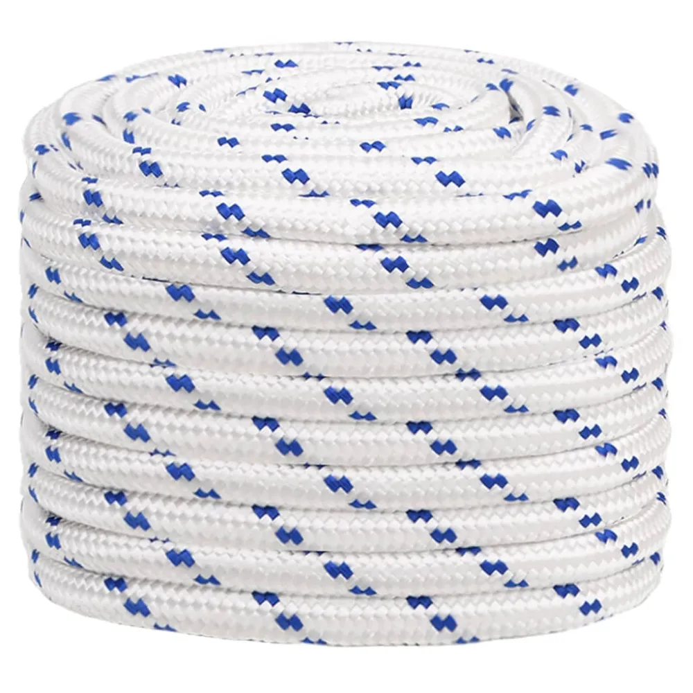vidaXL Corde de bateau Blanc 20 mm 100 m Polypropylène
