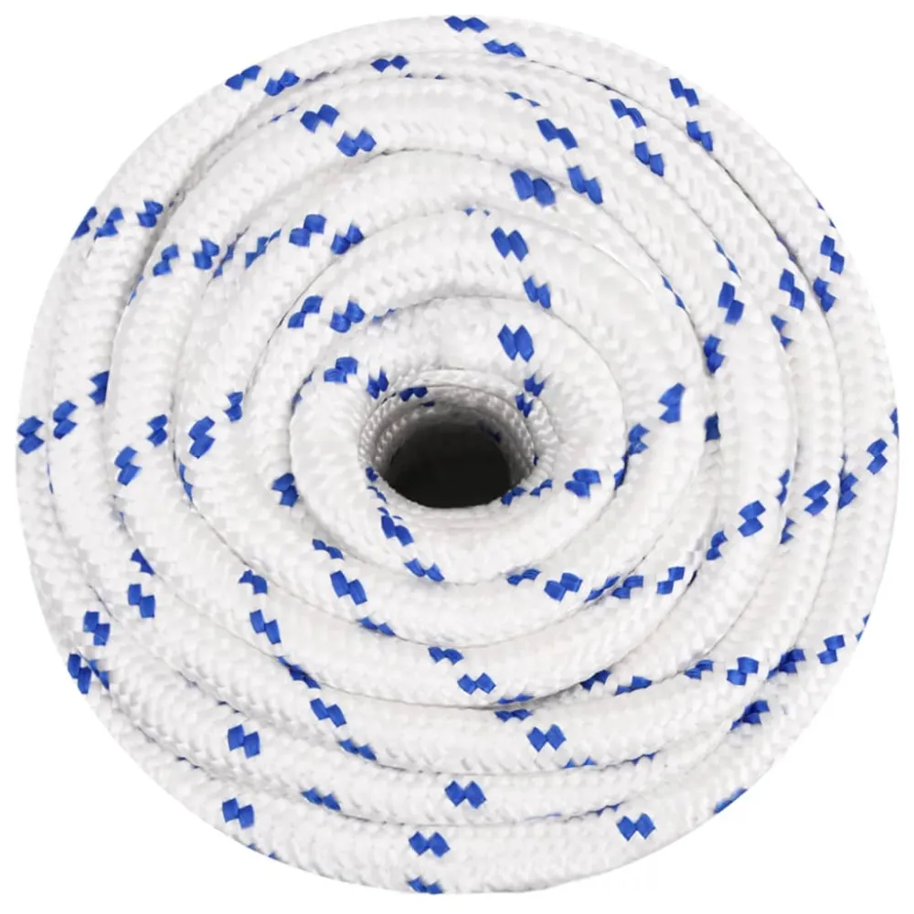vidaXL Corde de bateau Blanc 20 mm 100 m Polypropylène