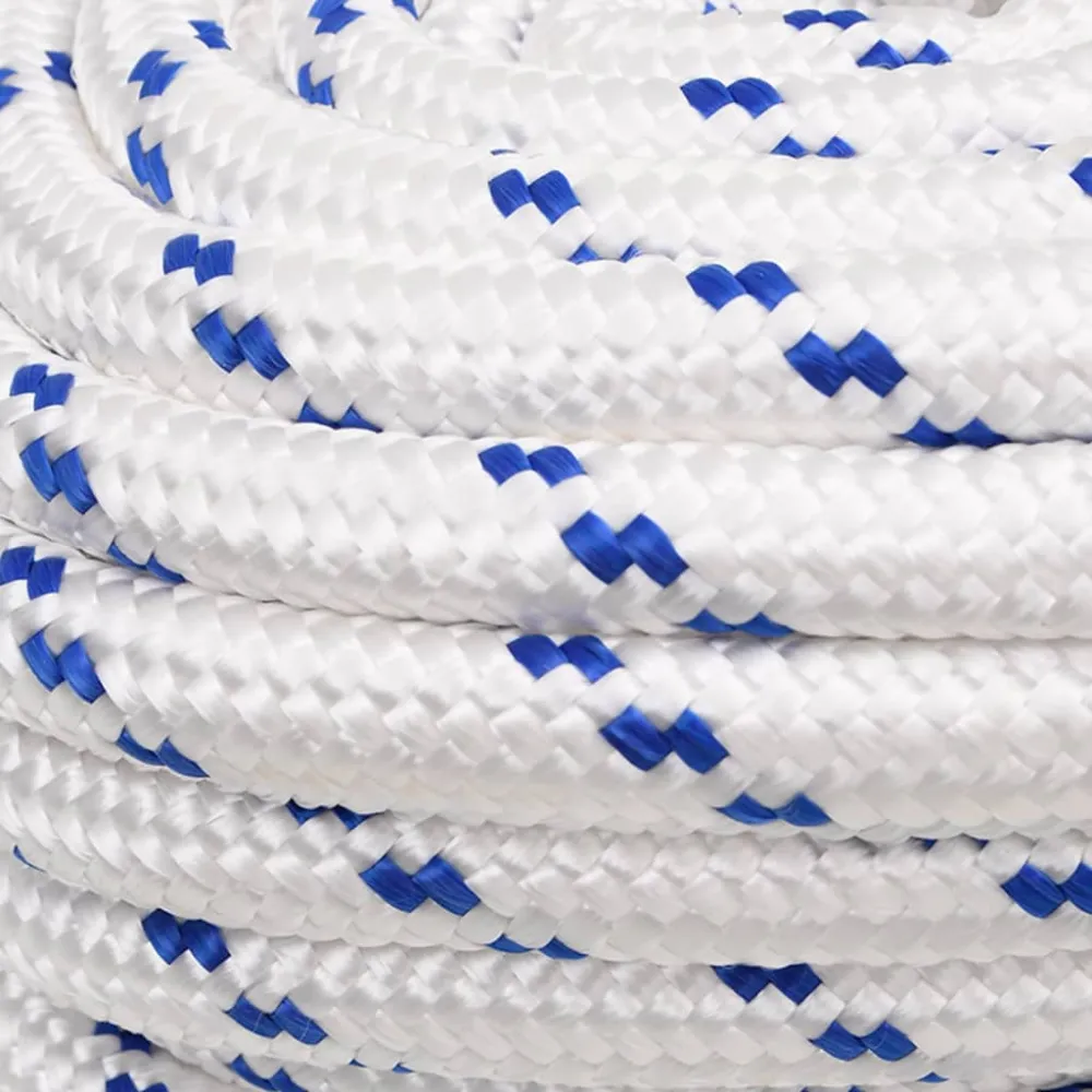 vidaXL Corde de bateau Blanc 20 mm 100 m Polypropylène