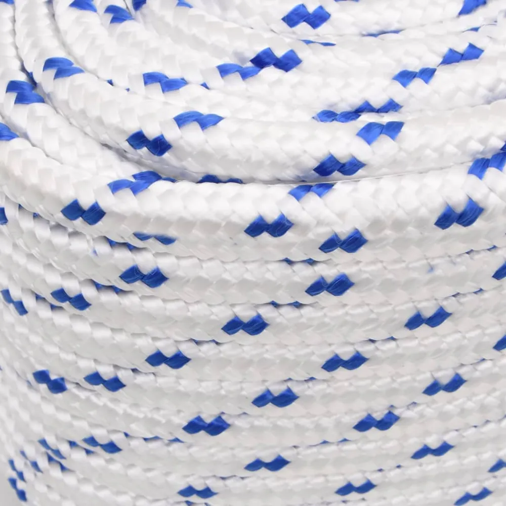 vidaXL Corde de bateau Blanc 18 mm 100 m Polypropylène